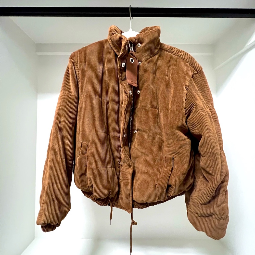 Ashley Outerwear Brown Bomber Jacket